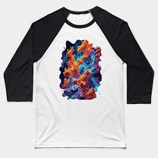 A Cosmic Ballet: Nebula's Elegance in Pillars of Creation - cosmic Baseball T-Shirt